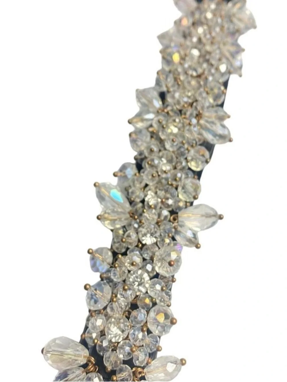Crystal Beaded Black Belt